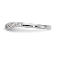 Load image into Gallery viewer, 14K White Gold 1/3 carat Diamond Contoured Complete Wedding Band
