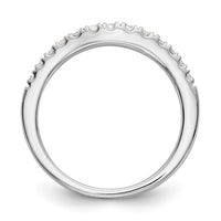 Load image into Gallery viewer, 14K White Gold 3/8 carat Diamond Contoured Complete Wedding Band
