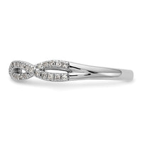 Load image into Gallery viewer, 14K White Gold 1/4 carat Twist Diamond Complete Wedding Band
