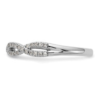Load image into Gallery viewer, 14K White Gold 1/4 carat Twist Diamond Complete Wedding Band
