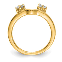 Load image into Gallery viewer, 14K White Gold 1/6 carat Diamond Complete Wrap Ring
