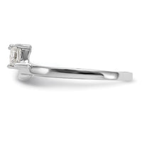 Load image into Gallery viewer, 14K White Gold 1/2 carat Princess Diamond Complete Wrap Ring
