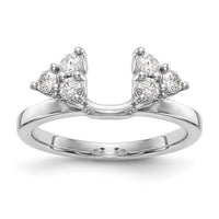 Load image into Gallery viewer, 14K White Gold 3/8 carat Diamond Complete Wrap Ring
