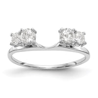 Load image into Gallery viewer, 14K White Gold 1/2 carat Diamond Complete Wrap Ring
