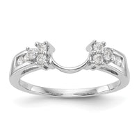 Load image into Gallery viewer, 14K White Gold 1/4 carat Diamond Complete Wrap Ring
