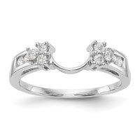 Load image into Gallery viewer, 14K White Gold 1/4 carat Diamond Complete Wrap Ring
