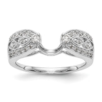Load image into Gallery viewer, 14K White Gold 1/4 carat Diamond Complete Wrap Ring
