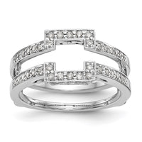 Load image into Gallery viewer, 14K White Gold 3/8 carat Diamond Complete Ring Guard
