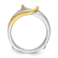 Load image into Gallery viewer, 14K Two-tone 1/2 carat Diamond Complete Ring Guard
