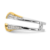 Load image into Gallery viewer, 14K Two-tone 1/2 carat Diamond Complete Ring Guard
