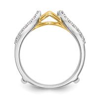 Load image into Gallery viewer, 14K Two-tone 1/4 carat Diamond Complete Ring Guard
