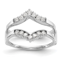 Load image into Gallery viewer, 14K White Gold 1/3 carat Diamond Complete Ring Guard
