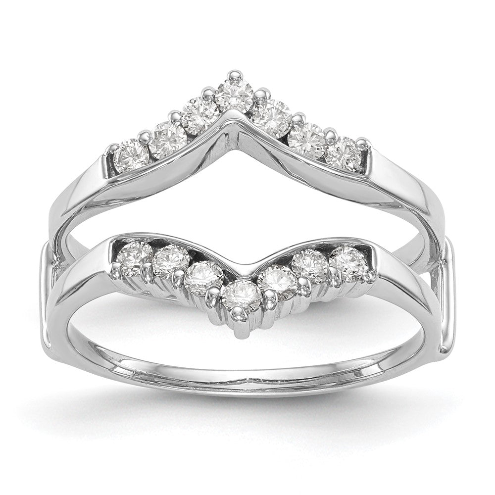 14K White Gold 1/3 carat Diamond Complete Ring Guard