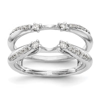 Load image into Gallery viewer, 14K White Gold 1/4 carat Diamond Complete Ring Guard
