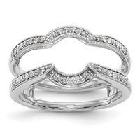 Load image into Gallery viewer, 14K White Gold 1/5 carat Diamond Complete Ring Guard
