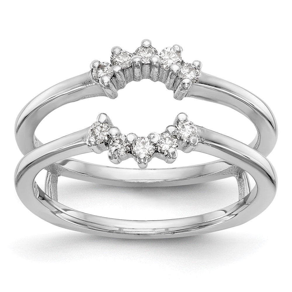 14K White Gold 1/5 carat Diamond Complete Ring Guard