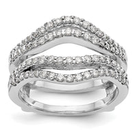Load image into Gallery viewer, 14K White Gold 5/8 carat Diamond Complete Ring Guard
