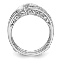 Load image into Gallery viewer, 14K White Gold 1/4 carat Diamond Complete Ring Guard
