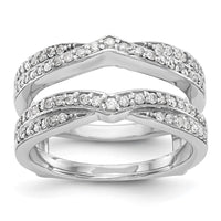 Load image into Gallery viewer, 14K White Gold 1/2 carat Diamond Complete Ring Guard
