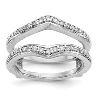 Load image into Gallery viewer, 14K White Gold 1/2 carat Diamond Complete Ring Guard
