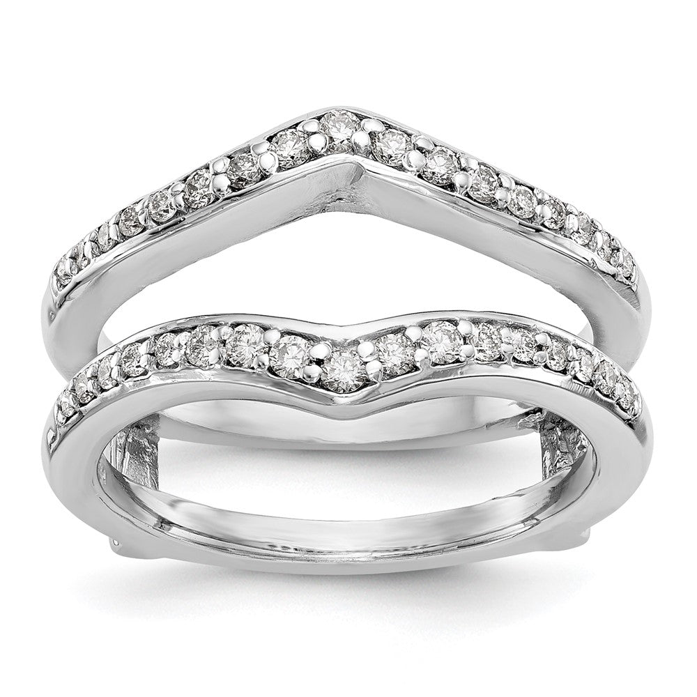 14K White Gold 1/2 carat Diamond Complete Ring Guard