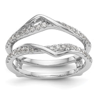 Load image into Gallery viewer, 14K White Gold 1/3 carat Diamond Complete Ring Guard
