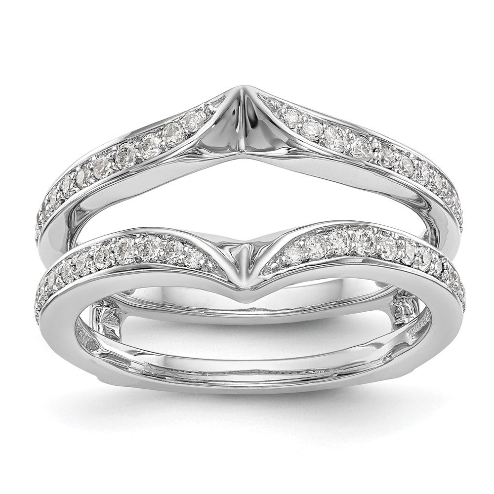14K White Gold 1/3 carat Diamond Complete Ring Guard