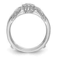 Load image into Gallery viewer, 14K White Gold 1/5 carat Diamond Complete Ring Guard
