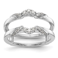 Load image into Gallery viewer, 14K White Gold 1/5 carat Diamond Complete Ring Guard
