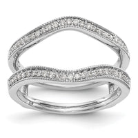 Load image into Gallery viewer, 14K White Gold 1/4 carat Diamond Complete Ring Guard

