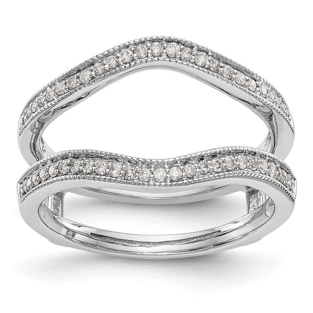 14K White Gold 1/4 carat Diamond Complete Ring Guard
