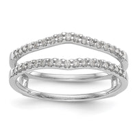 Load image into Gallery viewer, 14K White Gold 1/4 carat Diamond Complete Ring Guard
