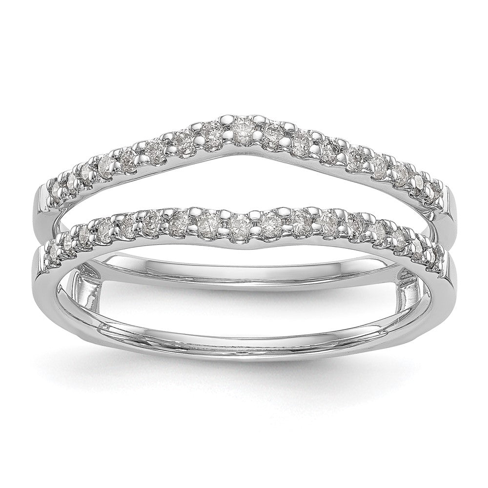 14K White Gold 1/4 carat Diamond Complete Ring Guard