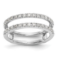 Load image into Gallery viewer, 14K White Gold 1/2 carat Diamond Complete Ring Guard
