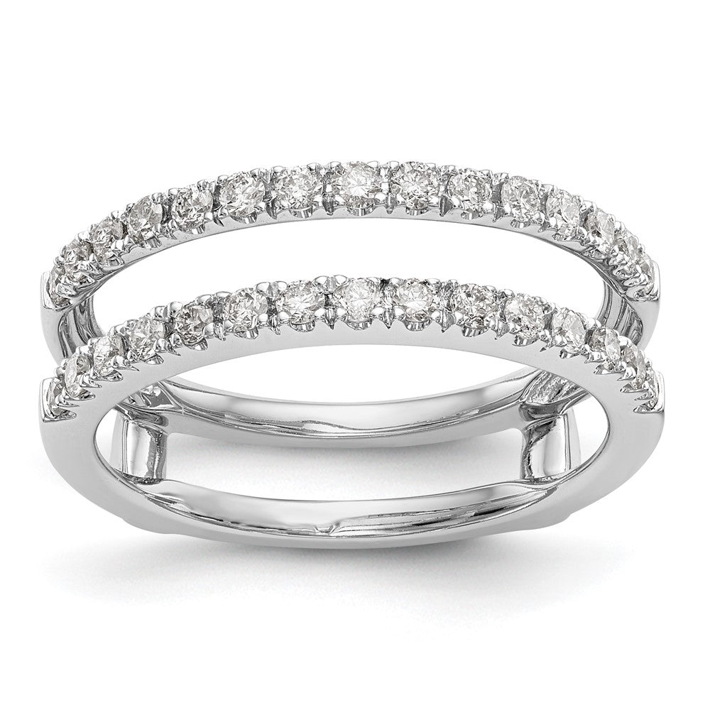 14K White Gold 1/2 carat Diamond Complete Ring Guard