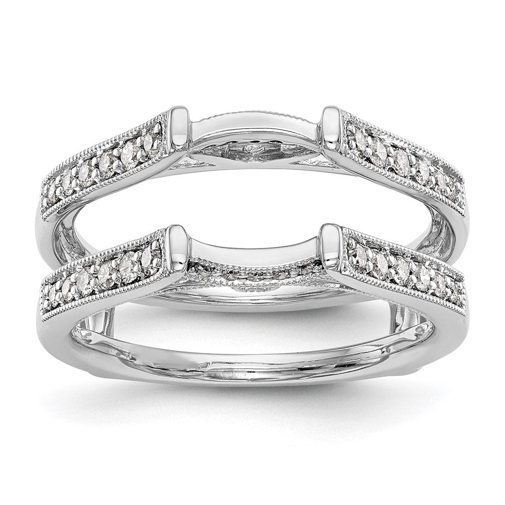 14K White Gold 1/3 carat Diamond Complete Ring Guard