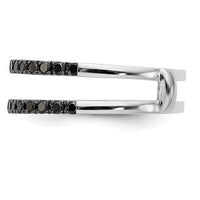 Load image into Gallery viewer, 14K White Gold 1/2 carat Black Diamond Complete Ring Guard
