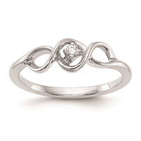 Load image into Gallery viewer, First Promise 14k White Gold 1/20 carat Round Diamond Complete Promise/Engagement Ring
