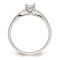 Load image into Gallery viewer, First Promise 14k White Gold Square Illusion 1/20 carat Round Diamond Complete Promise/Engagement Ring
