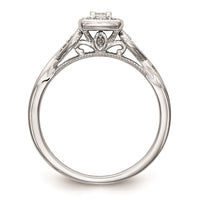 Load image into Gallery viewer, First Promise 14k White Gold Criss-Cross 1/5 carat Round Diamond Complete Promise/Engagement Ring
