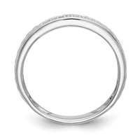 Load image into Gallery viewer, 10K White Gold 1/10 carat Diamond Trio Ladies Complete Wedding Band
