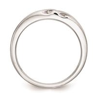 Load image into Gallery viewer, 14K White Gold AA Quality 1/6 carat Diamond Trio Complete Men&#39;s Wedding Band
