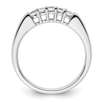 Load image into Gallery viewer, 14K White Gold 5-Stone Shared Prong 1/4 carat Round Complete Diamond Band
