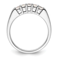 Load image into Gallery viewer, 14K White Gold 5-Stone Shared Prong 1/3 carat Round Complete Diamond Band

