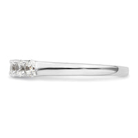 Load image into Gallery viewer, 14K White Gold 5-Stone Shared Prong 3/4 carat Round Complete Diamond Band
