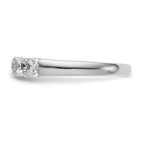 Load image into Gallery viewer, 14K White Gold 5-Stone Shared Prong 1 carat Round Complete Diamond Band
