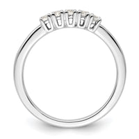 Load image into Gallery viewer, 14K White Gold 5-Stone Shared Prong 1/4 carat Round Complete Diamond Band
