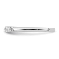 Load image into Gallery viewer, 14K White Gold 5-Stone Shared Prong 1/3 carat Round Complete Diamond Band
