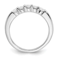 Load image into Gallery viewer, 14K White Gold 5-Stone Shared Prong 1/4 carat Round Complete Diamond Band
