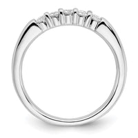 Load image into Gallery viewer, 14K White Gold 5-Stone Shared Prong 1/3 carat Round Complete Diamond Band
